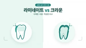 라미네이트 크라운 차이